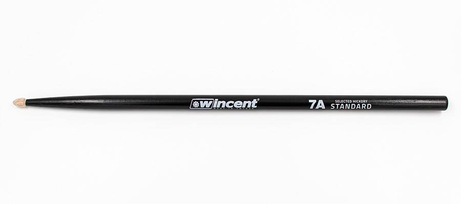 Wincent W-7ACB 7A Black Hickory Drumstokken – 395 x 13,6 mm