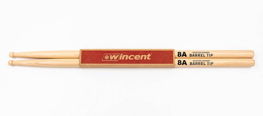 Wincent W-8A 8A Hickory Drumstokken – 406 x 14 mm