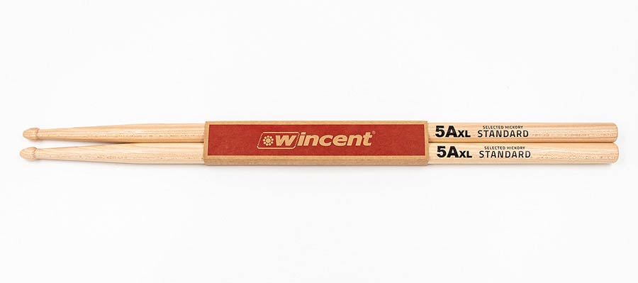 Wincent W-5AXL 5A XL Hickory Drumstokken – 420 x 14,3 mm