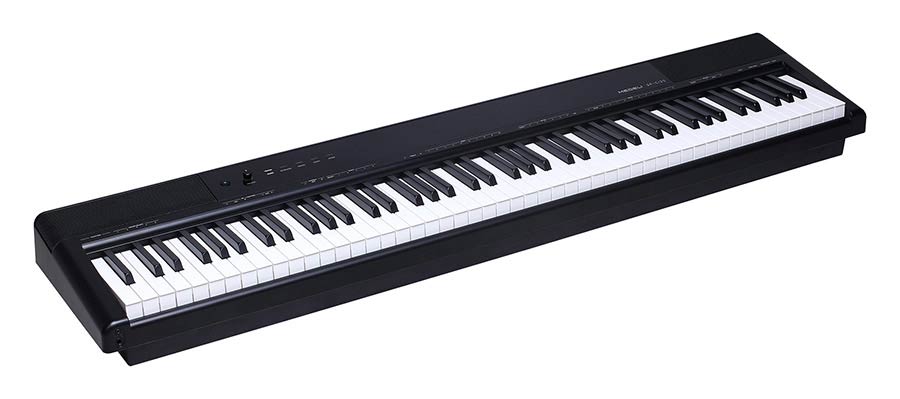 digital compact stage piano, 88 keys hammer action (GAC), 2 x 25 W