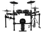 digital drum kit, all mesh head double crash and double floor tom, 8in kick, real hi-hat stand