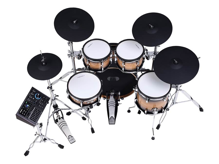flagship digital drum kit, all mesh head fullsize wooden shells, 20in kick, all hardware included