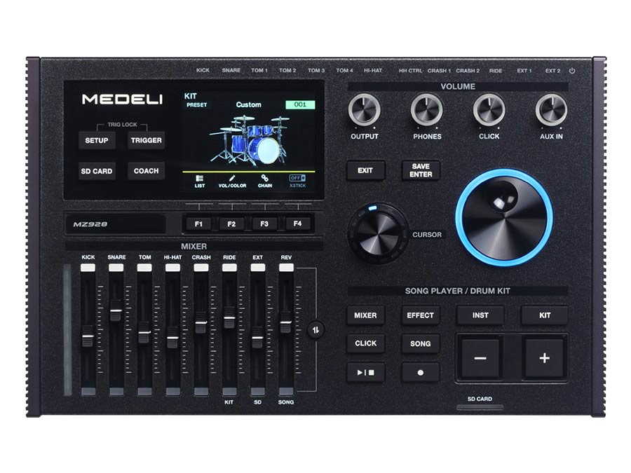 flagship digital drum kit, all mesh head fullsize wooden shells, 20in kick, all hardware included