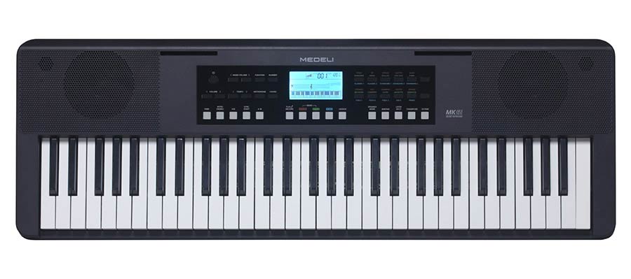 elementary keyboard, 61 touch sensitive keys (PSTK), 2 x 2,5 W