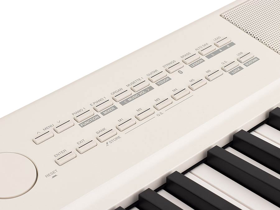 digital compact stage piano, 88 keys hammer action (GAC), styles, BT, sustain pedal, 4x23W, white