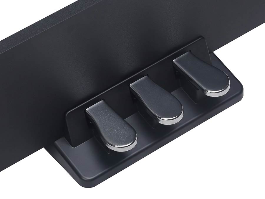 wooden stand for digital piano SP-C120/SP-A500 with 3 pedals, black