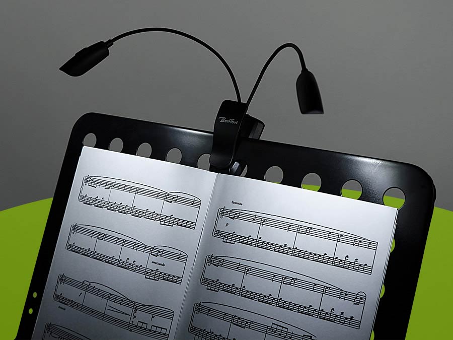 Boston MSL-712 music stand light fixture with 2x 6 LED