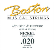 Boston BEN-020 losse .020-snaar voor elektrische gitaar – nickel roundwound