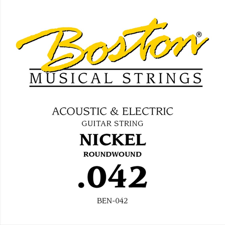 Boston BEN-042 losse .042-snaar voor elektrische gitaar – nickel roundwound