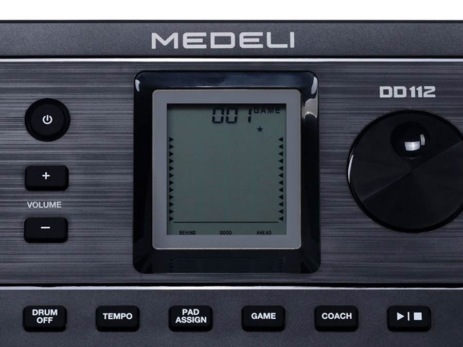 Medeli DD112/BK Draagbare Elektronische Drumcomputer met 4 pads