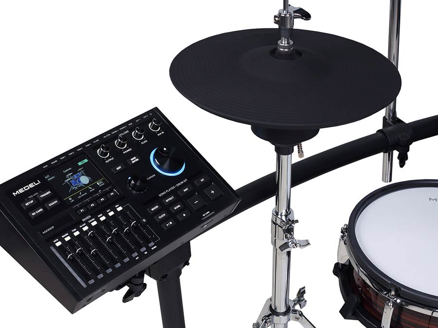 Medeli MZ923 elektronisch drumstel met mesh heads – vintage rosewood