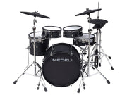 Medeli MZ729 elektronisch drumstel met Full-Size mesh shells – blackwood