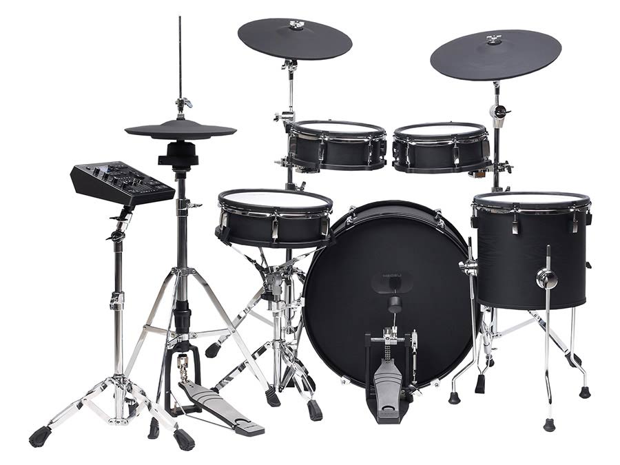 Medeli MZ729 elektronisch drumstel met Full-Size mesh shells – blackwood