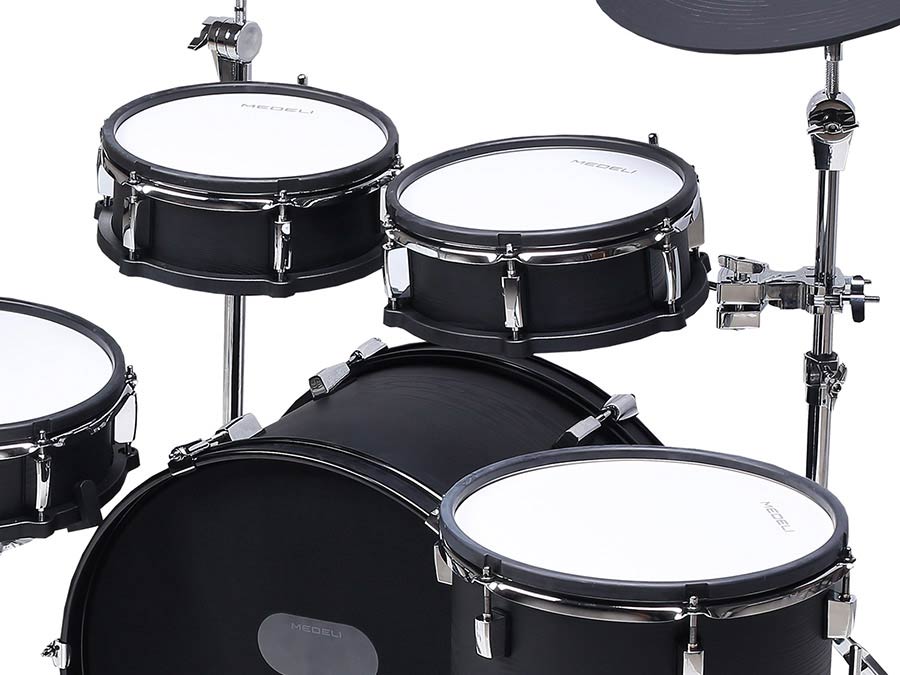 Medeli MZ729 elektronisch drumstel met Full-Size mesh shells – blackwood