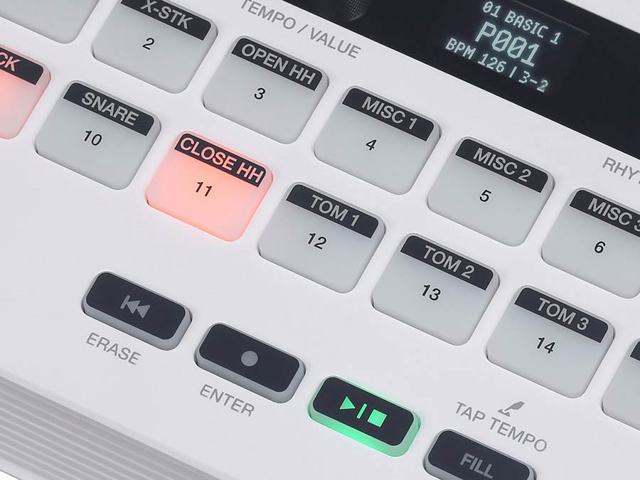 Medeli MR101S Rhythm machine met 16 aanslaggevoelige pads en voetpedaal