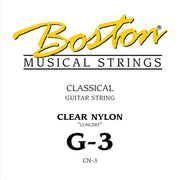 Boston CN-3 losse G3-snaar voor klassieke gitaar – transparant nylon