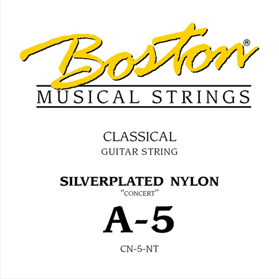 Boston CN-5-NT losse A5-snaar voor klassieke gitaar – verzilverd omwonden nylon, normale spanning