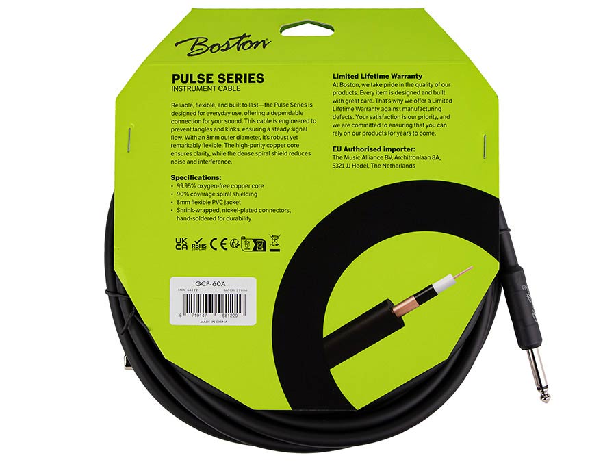 Boston GCP-60A Instrumentkabel 6.0 meter
