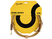 Boston GCRT-15A Gevlochten instrumentkabel Geel Tweed 1.5 meter