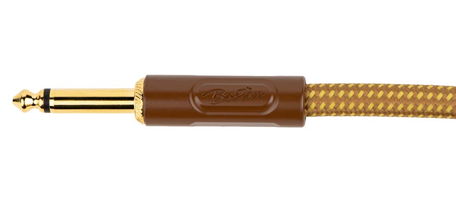 Boston GCRT-30A Gevlochten instrumentkabel Geel Tweed 3.0 meter