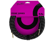 Boston GCRB-60 Gevlochten instrumentkabel Zwart Tweed 6.0 meter