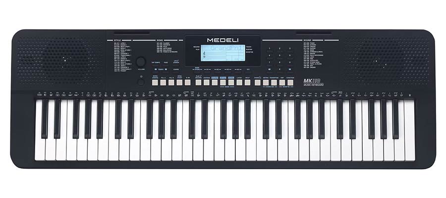 keyboard, 61 touch sensitive keys, 2 x 2,5 W
