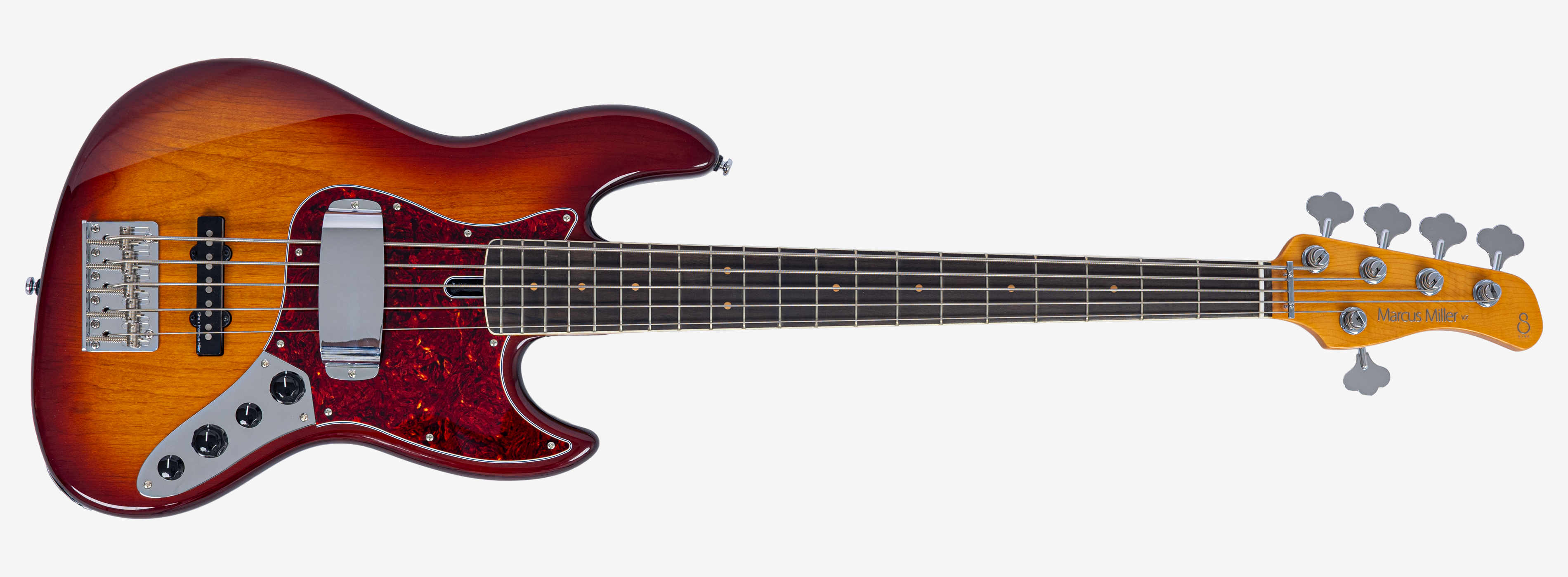 Sire V7VN A5 Marcus Miller Vintage New Gen 5-snarige actieve basgitaar tobacco sunburst