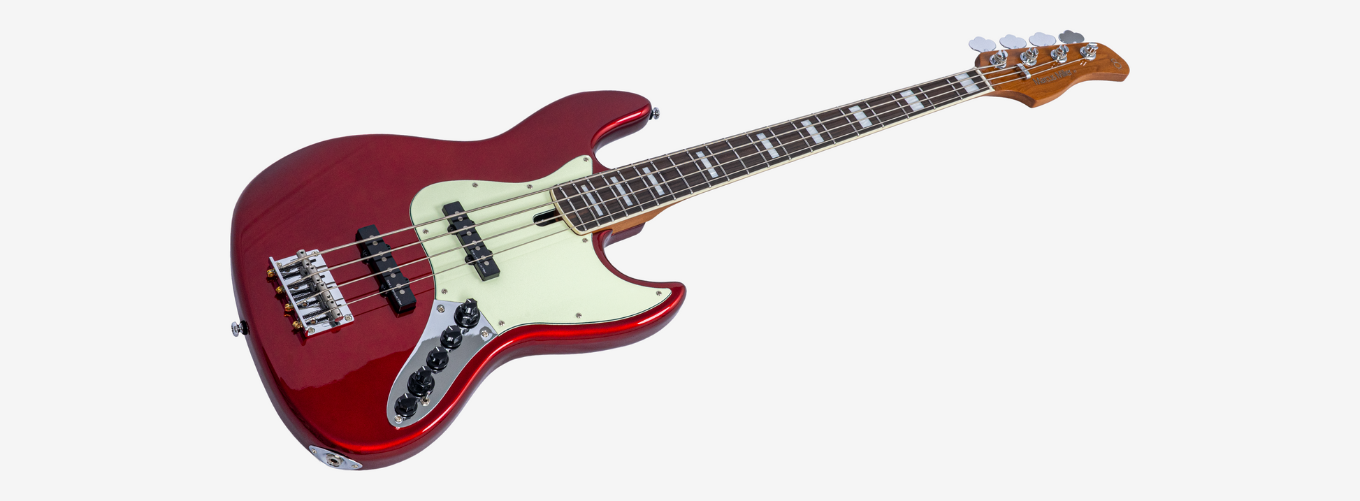 Sire V7N A4 Marcus Miller New Gen 4-snarige actieve basgitaar candy apple red