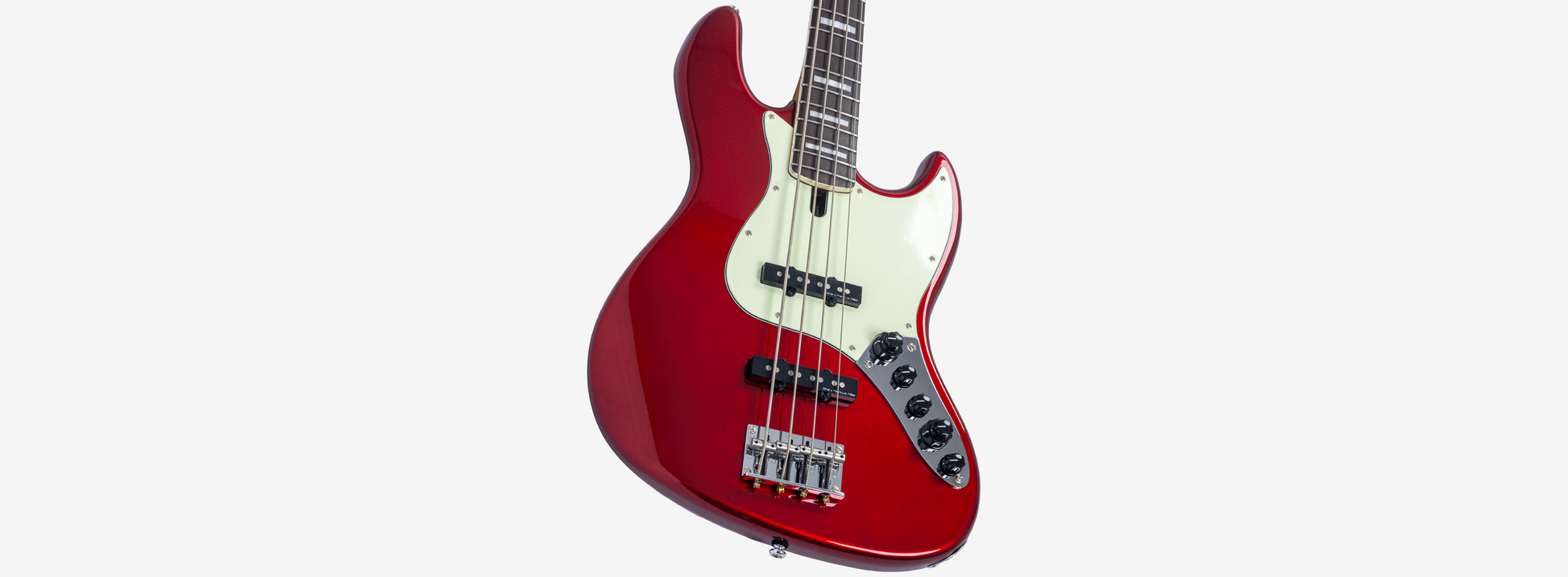 Sire V7N A4 Marcus Miller New Gen 4-snarige actieve basgitaar candy apple red
