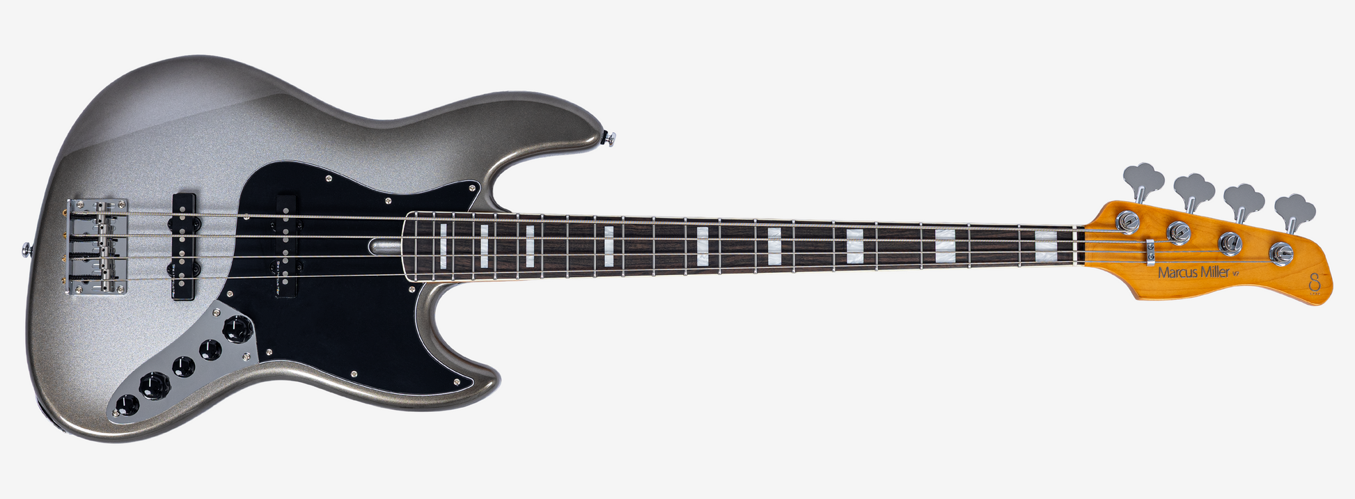 Sire V7N A4 Marcus Miller New Gen 4-snarige actieve basgitaar mercury
