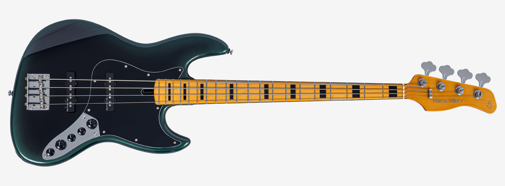 Sire V7N A4 Marcus Miller New Gen 4-snarige actieve basgitaar dark forest
