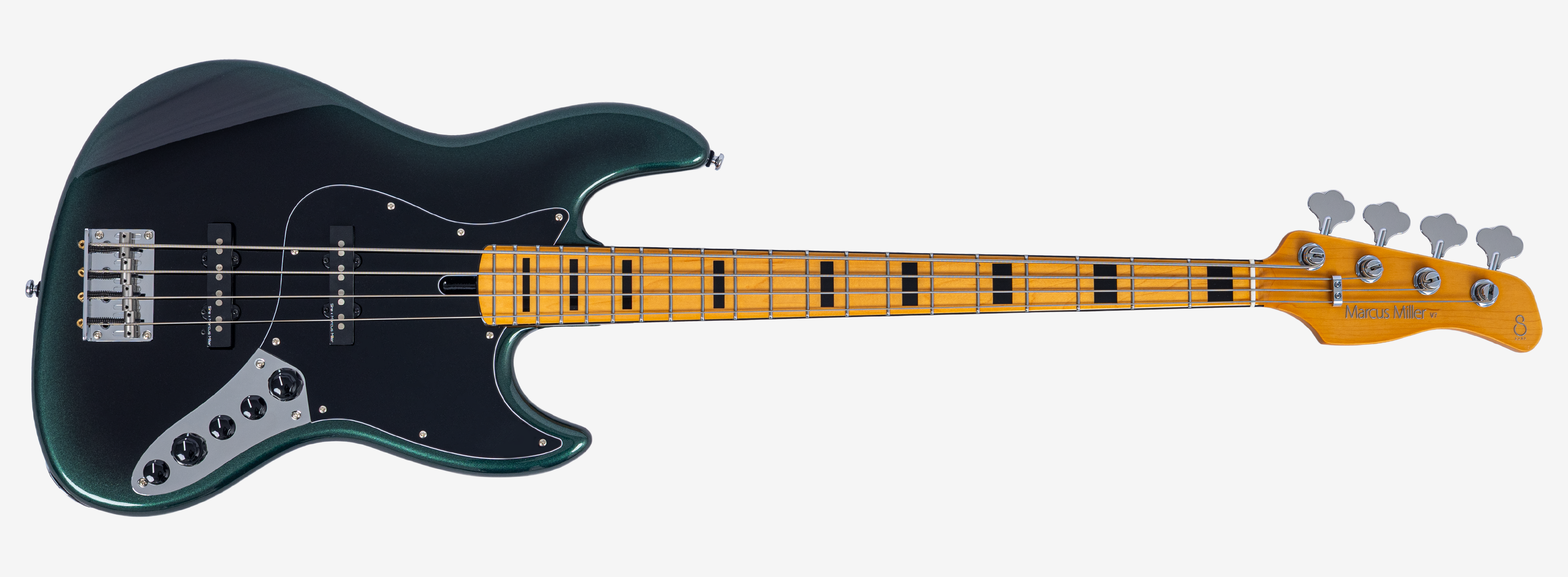 Sire V7N A4 Marcus Miller New Gen 4-snarige actieve basgitaar dark forest