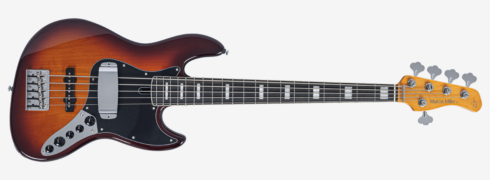 Sire V7N A5 Marcus Miller New Gen 5-snarige actieve basgitaar tobacco sunburst