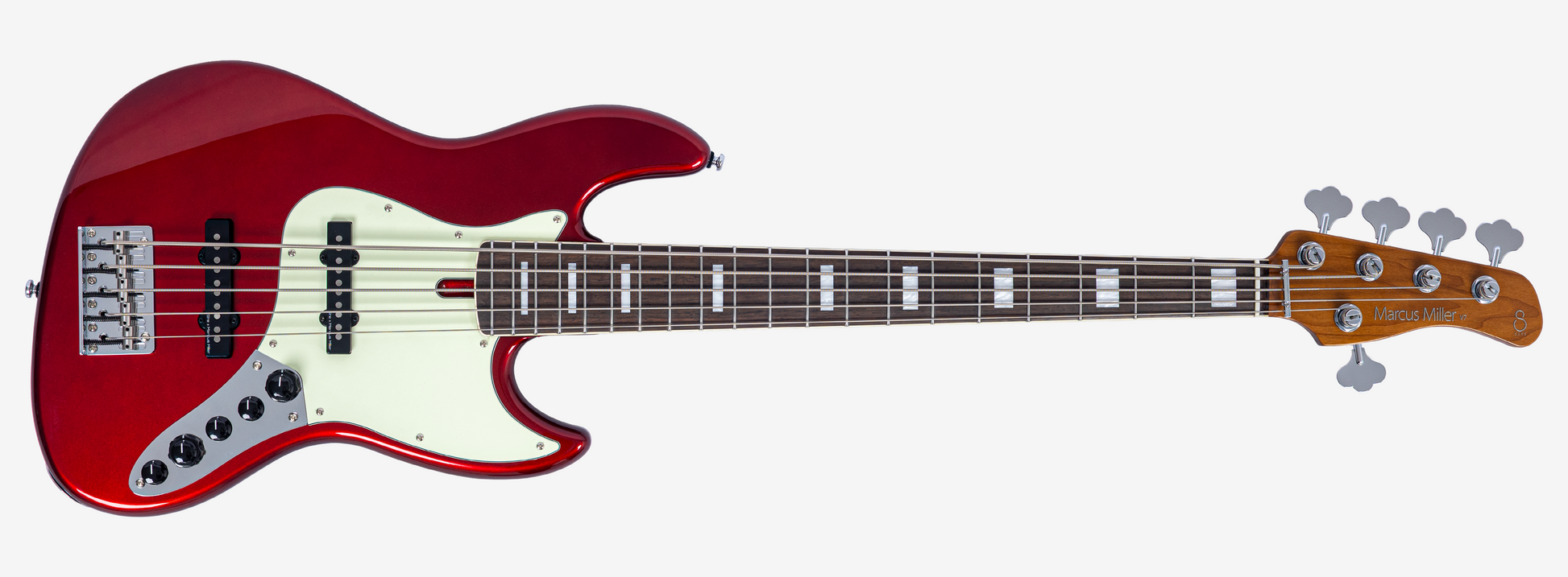 Sire V7N A5 Marcus Miller New Gen 5-snarige actieve basgitaar candy apple red