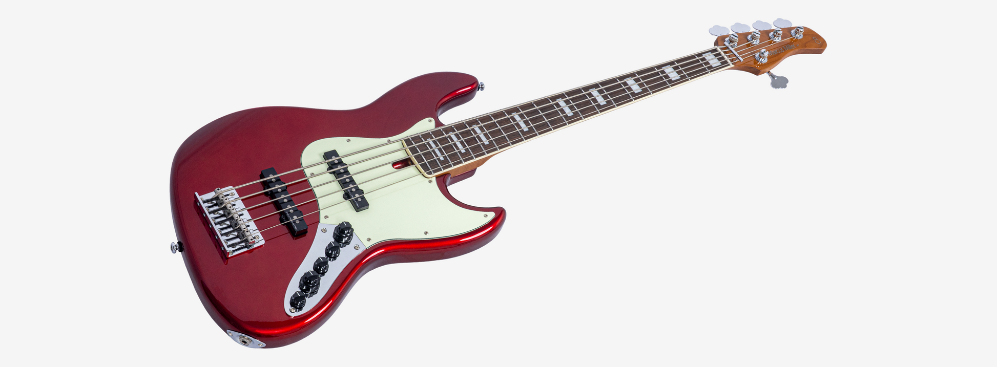 Sire V7N A5 Marcus Miller New Gen 5-snarige actieve basgitaar candy apple red