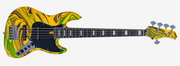 Sire V7N A5 Marcus Miller New Gen 5-snarige actieve basgitaar yellow swirl