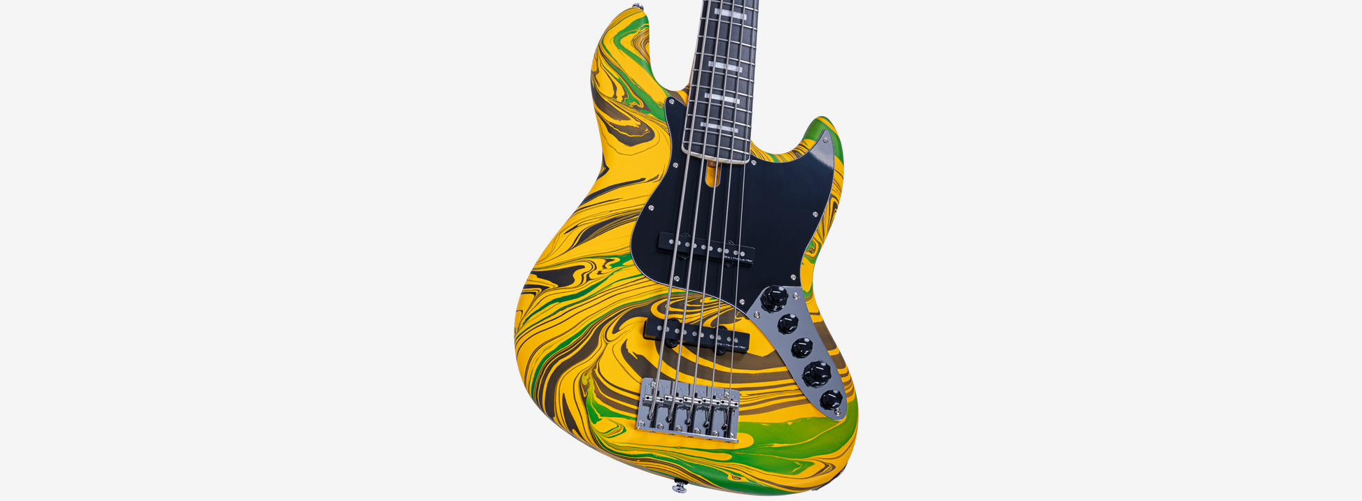 Sire V7N A5 Marcus Miller New Gen 5-snarige actieve basgitaar yellow swirl