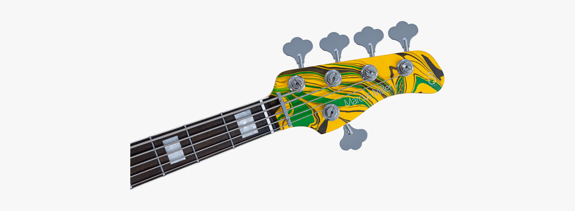 Sire V7N A5 Marcus Miller New Gen 5-snarige actieve basgitaar yellow swirl