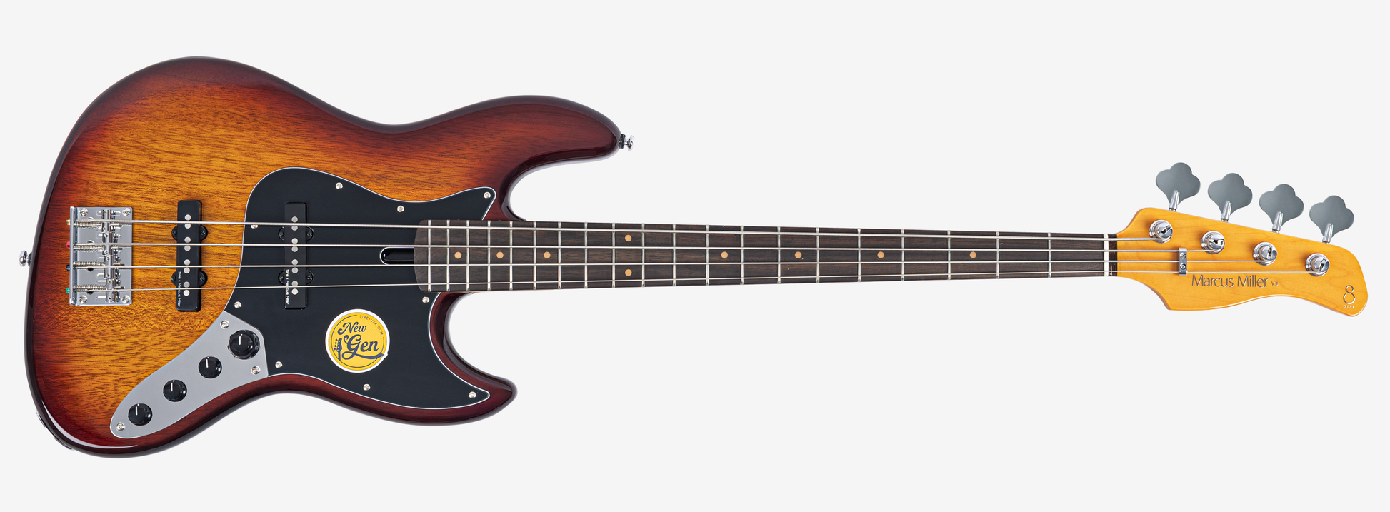 Sire V3N 4 Marcus Miller New Gen 4-snarige actieve basgitaar tobacco sunburst