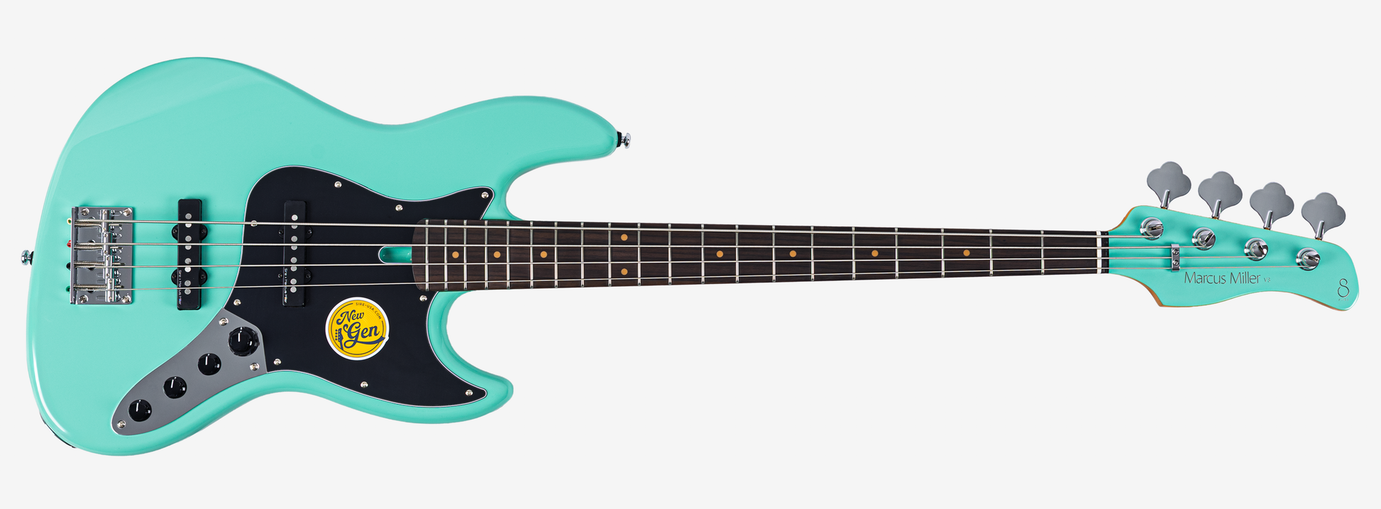 Sire V3N 4 Marcus Miller New Gen 4-snarige actieve basgitaar mild green