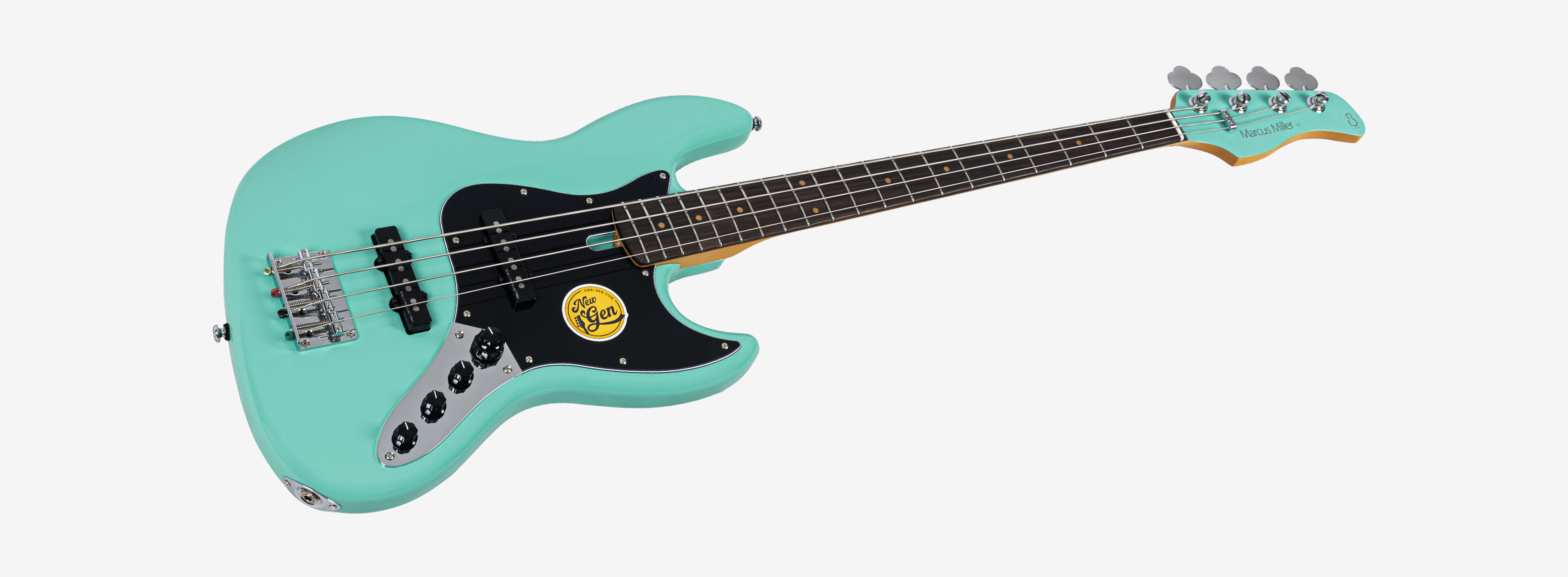 Sire V3N 4 Marcus Miller New Gen 4-snarige actieve basgitaar mild green