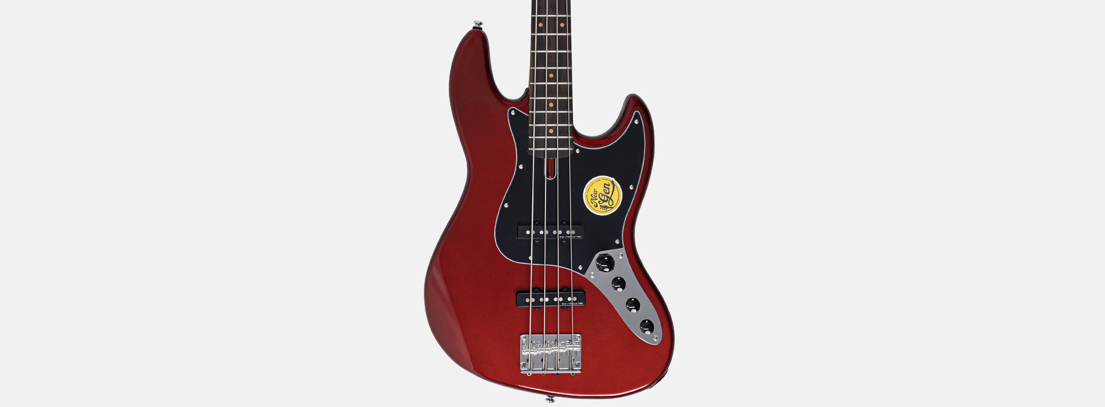 Sire V3N 4 Marcus Miller New Gen 4-snarige actieve basgitaar candy apple red