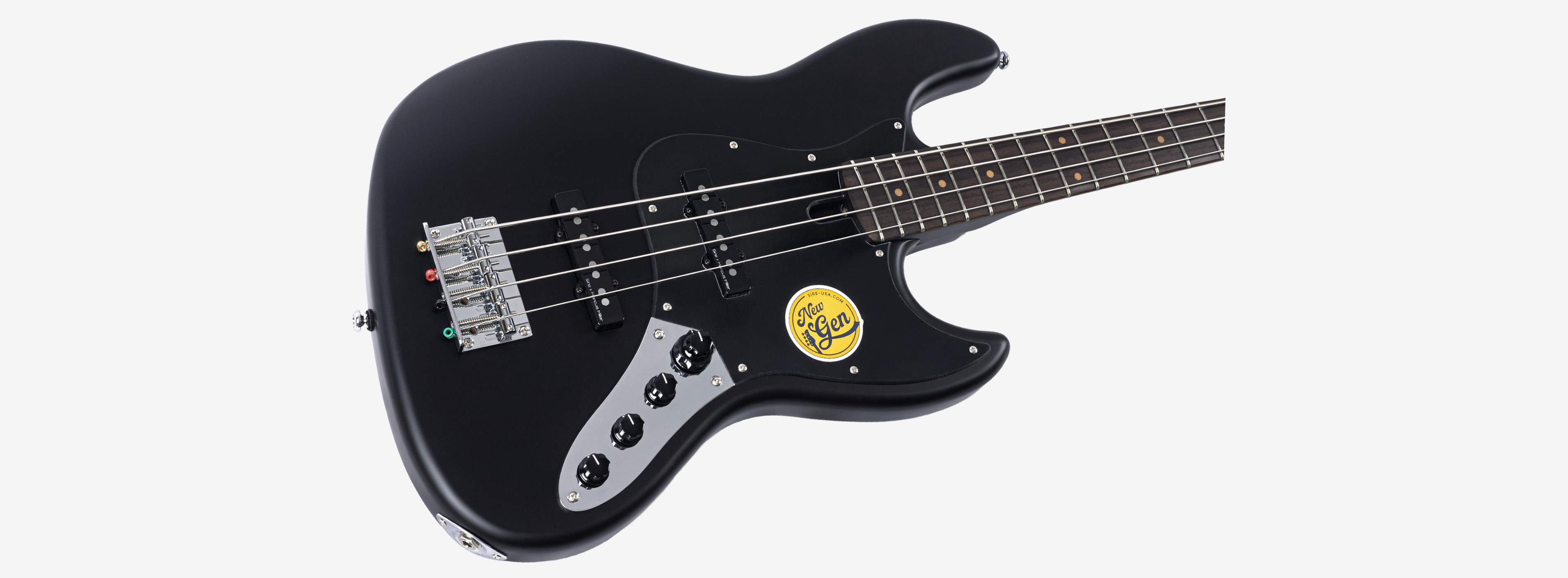 Sire V3N 4 Marcus Miller New Gen 4-snarige actieve basgitaar black satin