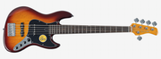 Sire V3N 5 Marcus Miller New Gen 5-snarige actieve basgitaar tobacco sunburst