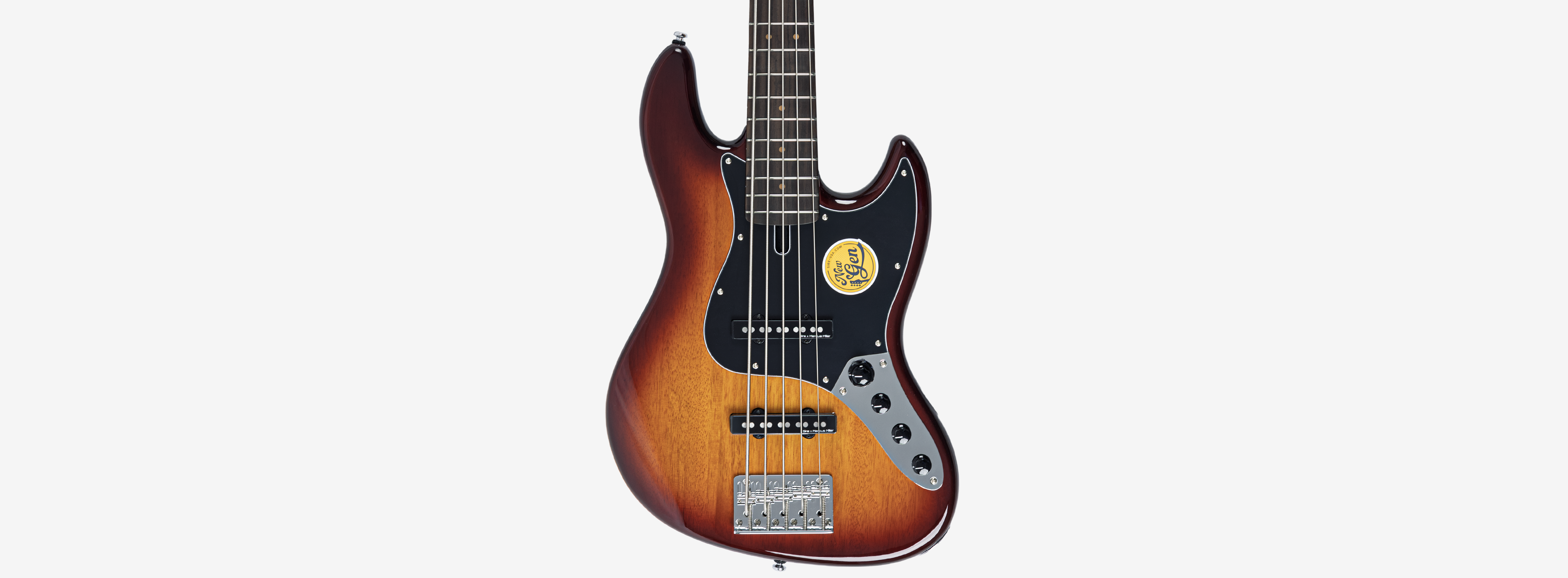 Sire V3N 5 Marcus Miller New Gen 5-snarige actieve basgitaar tobacco sunburst