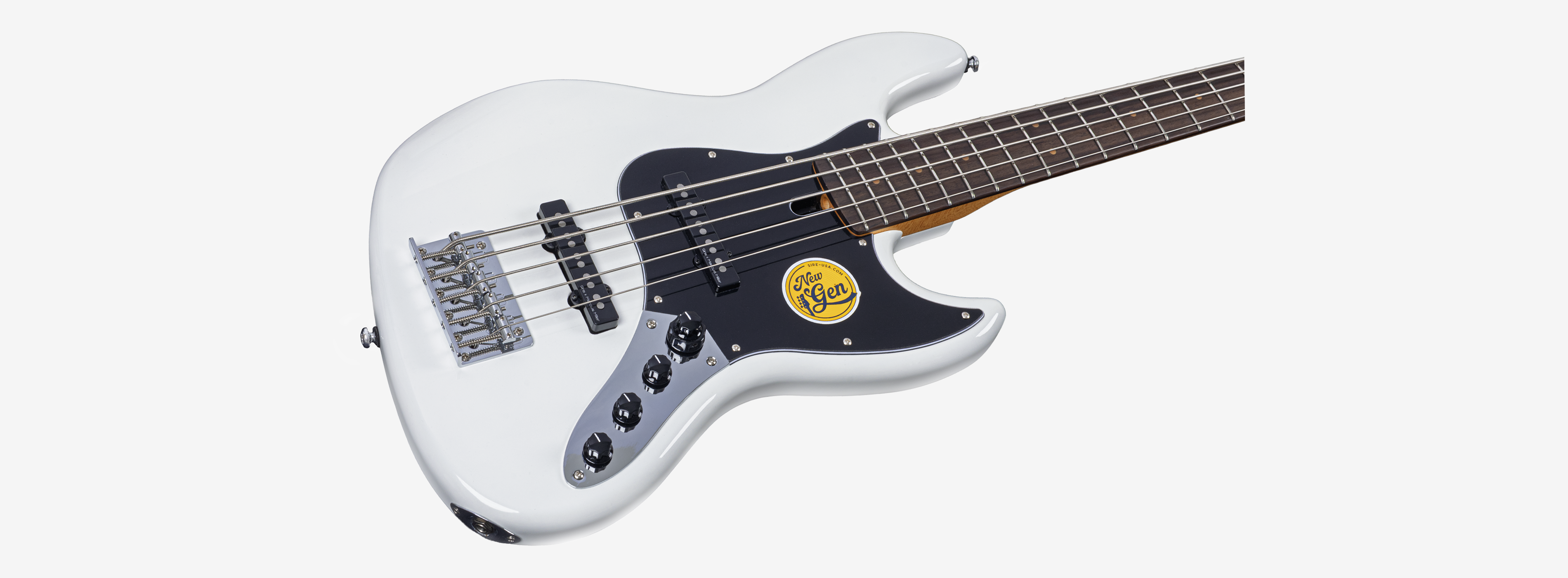 Sire V3N 5 Marcus Miller New Gen 5-snarige actieve basgitaar antique white