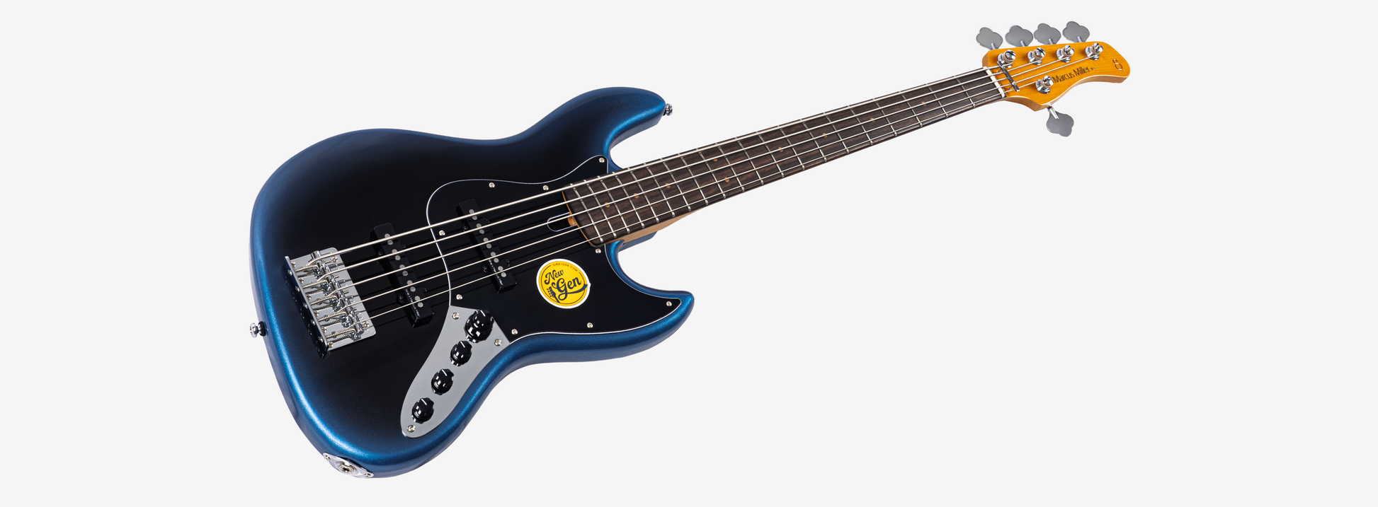 Sire V3N 5 Marcus Miller New Gen 5-snarige actieve basgitaar midnight blue burst