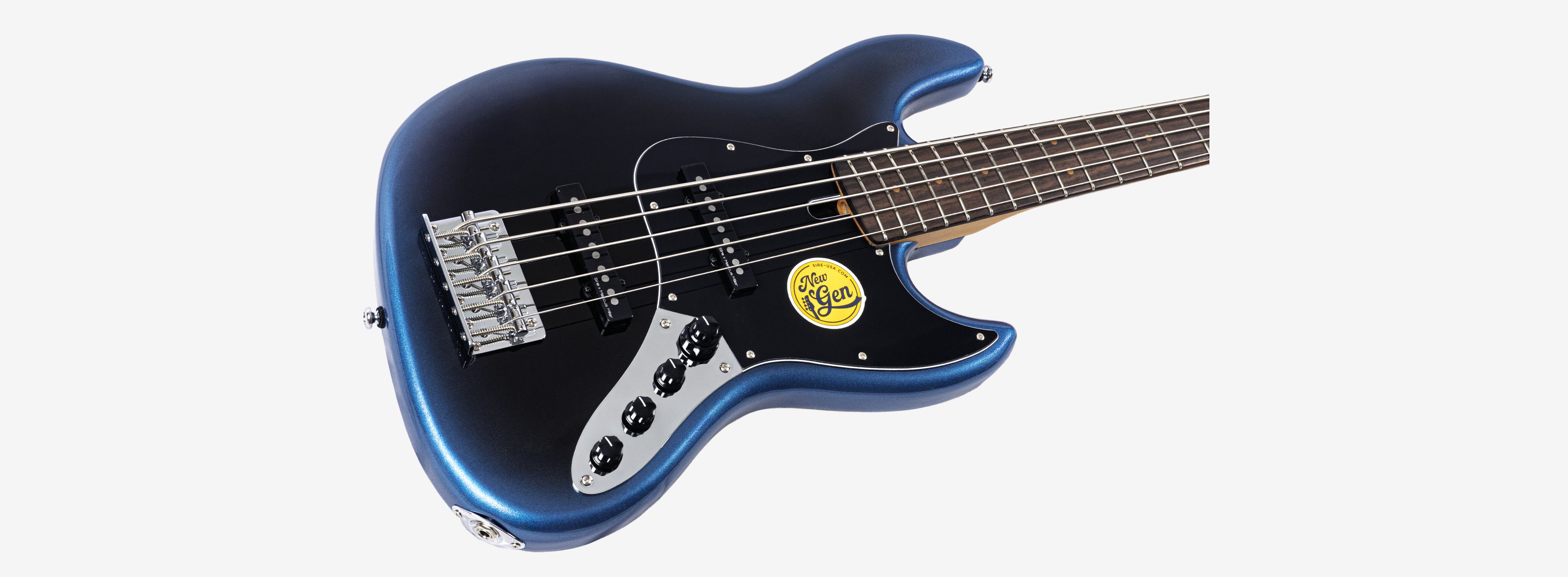 Sire V3N 5 Marcus Miller New Gen 5-snarige actieve basgitaar midnight blue burst