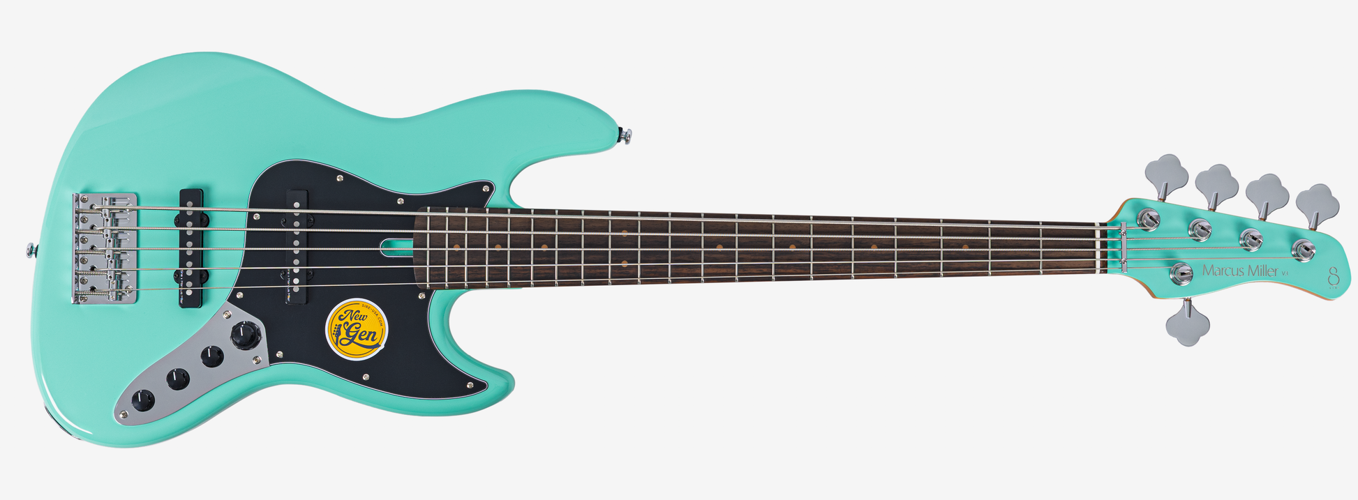 Sire V3N 5 Marcus Miller New Gen 5-snarige actieve basgitaar mild green