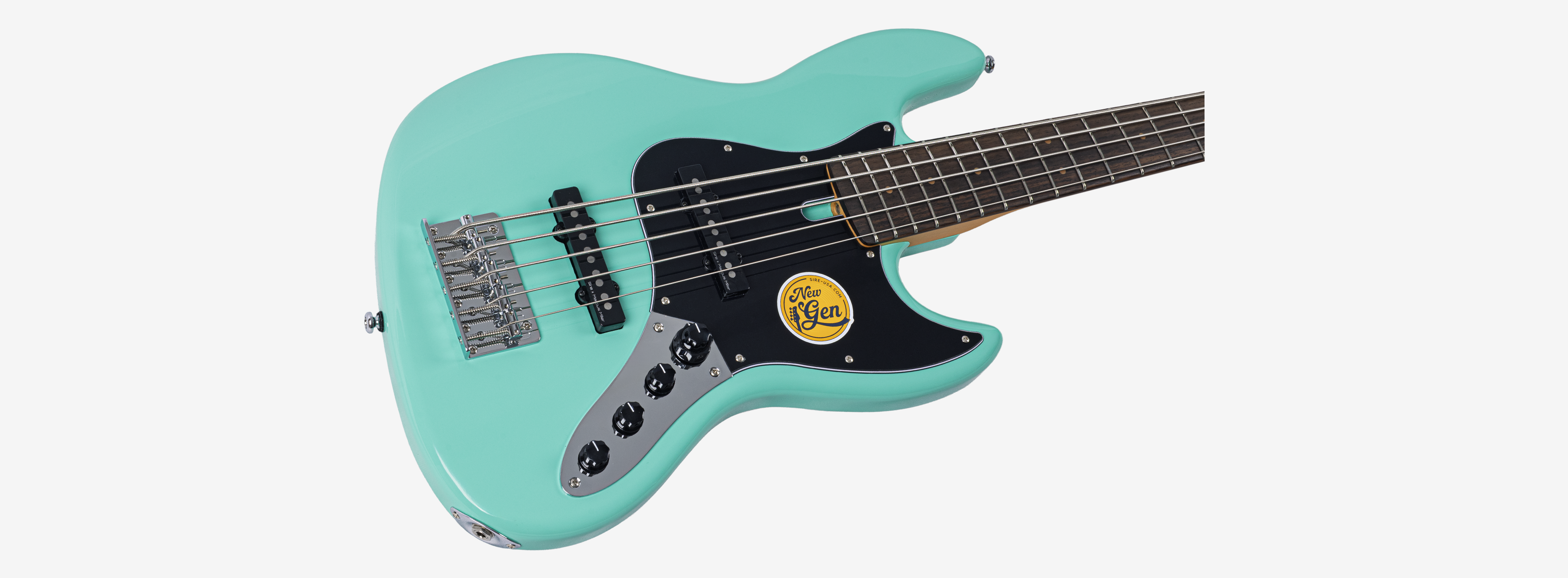Sire V3N 5 Marcus Miller New Gen 5-snarige actieve basgitaar mild green
